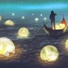Moon Falling on a Sea - Seascape Paint By Number