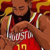 James Harden paint by numbers