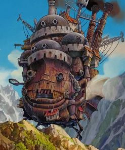 Howls Moving Castle Studio Ghibli ppaint by numbers