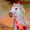 aesthetic-white-horse-paint-by-number