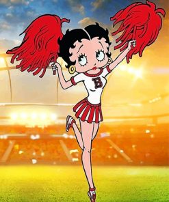 cheerleader-betty-boop -paint-by-number