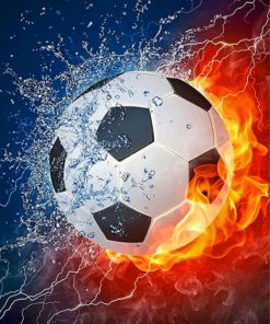 soccer-ball-on-fire-paint-by-number