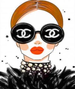 chanel-girl-paint-by-number