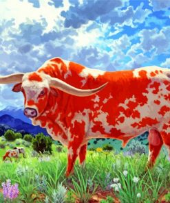 texas-longhorn-paint-by-number