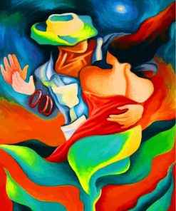 Abstract Dancers Art Paint by numbers