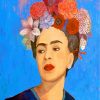 Frida Kahlo And Flowers Paint by numbers