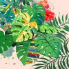 Tropical Leaves Paint by numbers