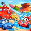 Lightning Mcqueen Paint by numbers