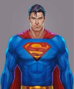 superman-superhero-paint-by-numbers