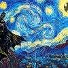 Batman Starry Night Paint by numbers