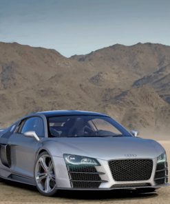 Green-Audi-R8-Car-paint-by-numbers