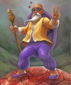 Master Roshi Art Paint by numbers