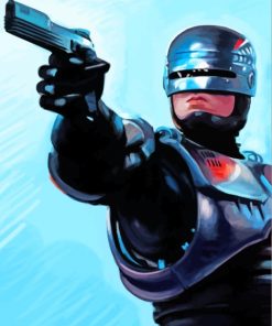 Robocop Gun Paint by numbers