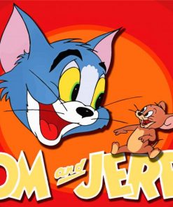 Tom And Jerry Cartoon Paint by numbers