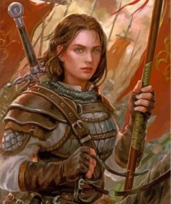 Fantasy Female Warrior Paint by numbers