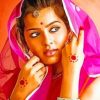 Beautiful Indian Woman Paint by numbers