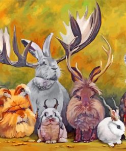 Jackalopes Of The World paint by numbers