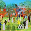 Wedding By Grandma Moses Paint by numbers