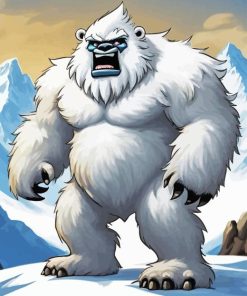 Abominable Snowman Paint By Numbers