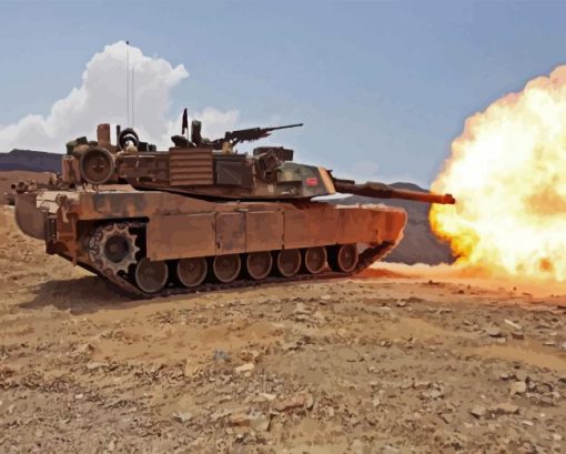 Abrams Tank Paint By Numbers