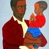 African Father And Child Paint By Numbers