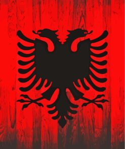 Albanian Flag Paint By Numbers