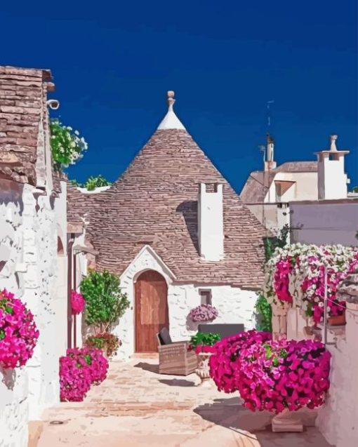 Alberobello Town Paint By Numbers