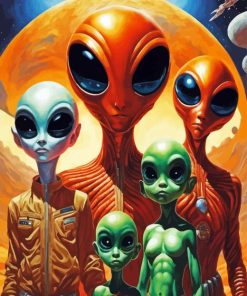 Alien Family Paint By Numbers