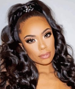 American Actress Erica Mena Paint By Numbers