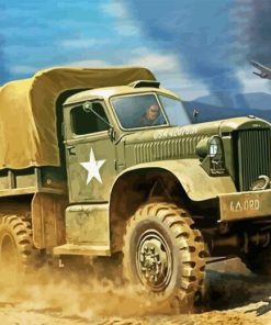 Army Truck Paint By Numbers