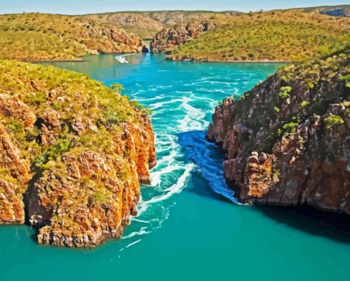 Australia Horizontal Falls Paint By Numbers