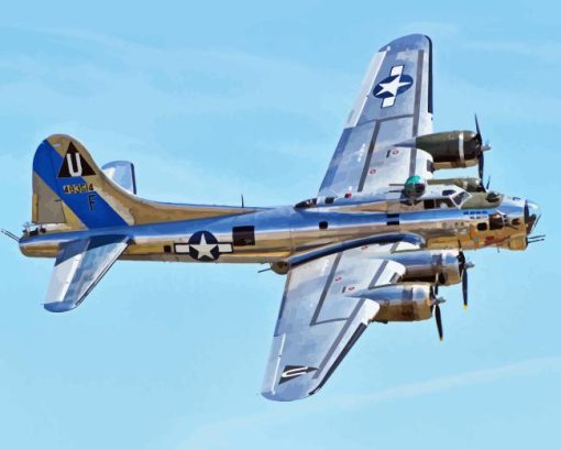 B17 Aluminum Overcast Paint By Numbers