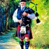 Bagpipe Man Paint By Numbers