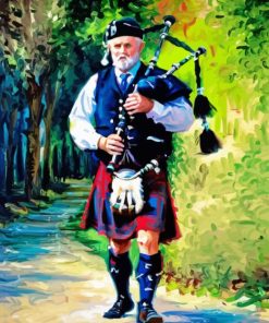 Bagpipe Man Paint By Numbers