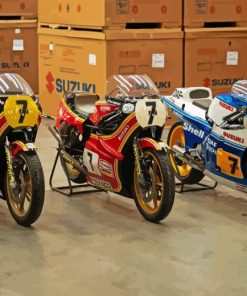 Barry Sheene Suzuki Paint By Numbers