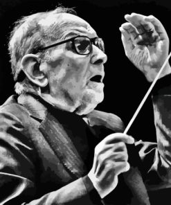 Black And White Ennio Morricone Paint By Numbers