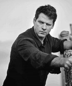 Black And White Ben Browder Paint By Numbers