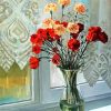 Blooming Carnations Vase Paint By Numbers