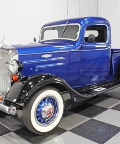 Blue 1936 Chevy Truck Paint By Numbers