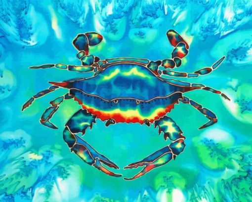 Blue Crab Art Paint By Numbers