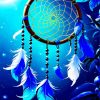 Blue Dream Catcher Paint By Numbers