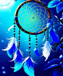 Blue Dream Catcher Paint By Numbers