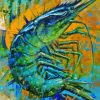 Blue Yellow Shrimp Paint By Numbers