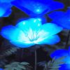 Blue Glowing Flowers Paint By Numbers