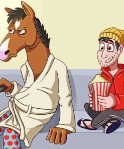 Bojack And Todd Paint By Numbers