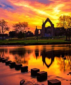 Bolton Abbey Sunset Paint By Numbers