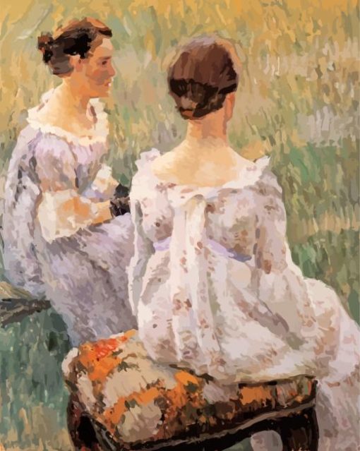 Borisov Musatov Two Ladies Paint By Numbers