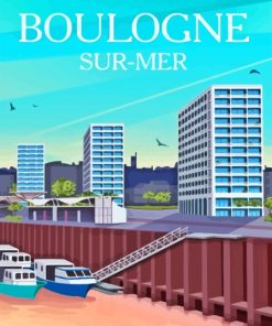 Boulogne Sur Mer France Poster Paint By Numbers