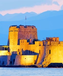 Bourtzi Castle Nafplio Greece Paint By Numbers