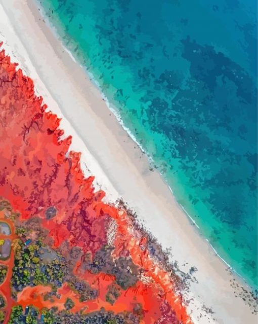 Broome Beach Resort Paint By Numbers